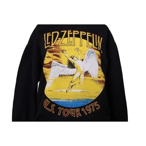 Jennifer Moore Size Small Black Led Zeppelin Graphic Pullover Sweatshirt Vintage - Picture 2 of 8